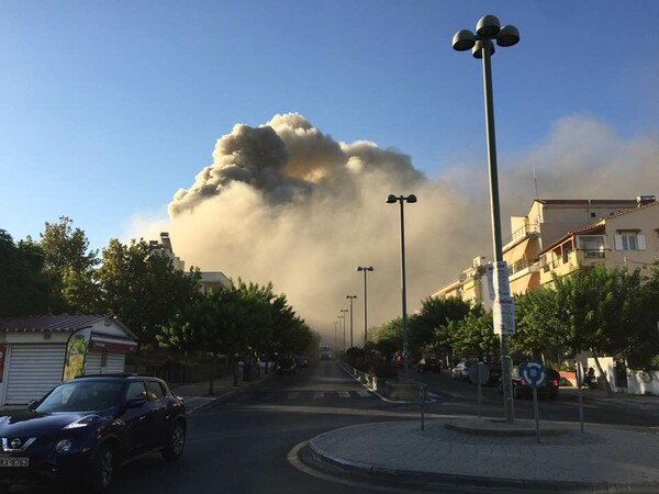 Μεγάλη φωτιά στο Πανεπιστήμιο Κρήτης