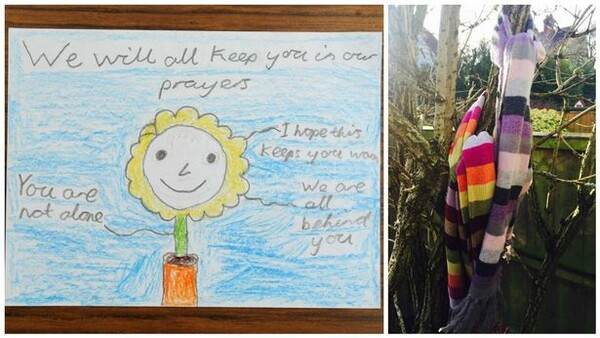 Μαθητές στο Λίβερπουλ χάρισαν κασκόλ και επιστολές αγάπης στους άστεγους της περιοχής