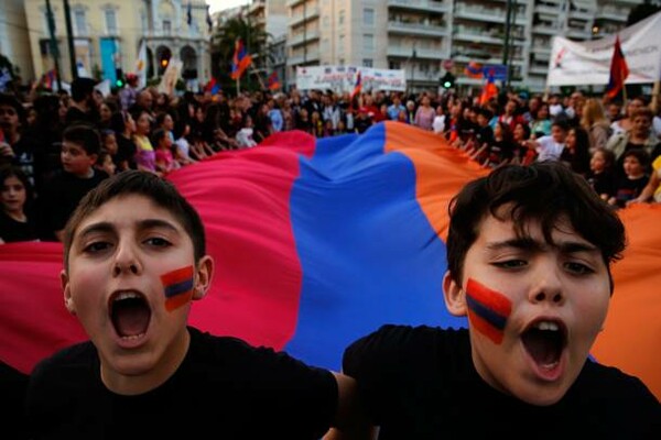Συγκέντρωση διαμαρτυρίας των Αρμένιων στη Θεσσαλονίκη