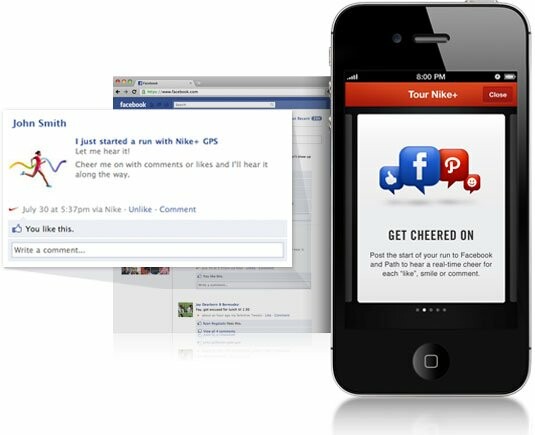 Nike+ Running App και Facebook