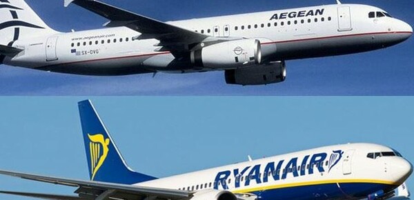 Πώς σχολιάζει η Αegean τις ανακοινώσεις της Ryanair για πρόωρη διακοπή του προγράμματος καλοκαιρινών πτήσεων