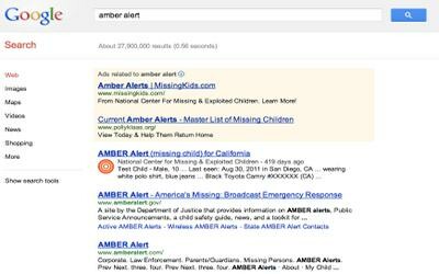 Το Amber Alert τώρα και στα Google Search/Maps.