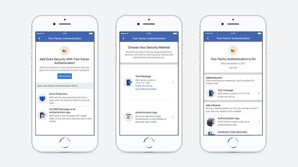 Το Facebook απλοποιεί τον έλεγχο ταυτότητας δύο παραγόντων και δεν ζητάει κινητό