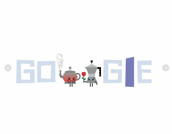 Η Google αφιερώνει 3 σκιτσάκια doodle στην Ημέρα του Αγ. Βαλεντίνου