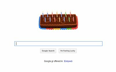 Η Google σβήνει 14 κεράκια