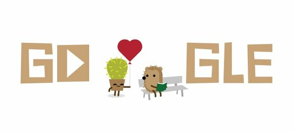 Η Google αφιερώνει 3 σκιτσάκια doodle στην Ημέρα του Αγ. Βαλεντίνου