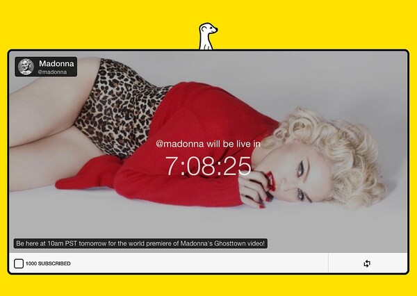 Το νέο βίντεο κλιπ της Madonna κάνει πρεμιέρα στο Meerkat