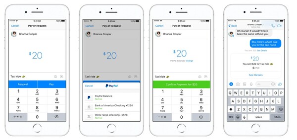 PayPal και Facebook Messenger συνεργάζονται για άμεση αποστολή και λήψη χρημάτων
