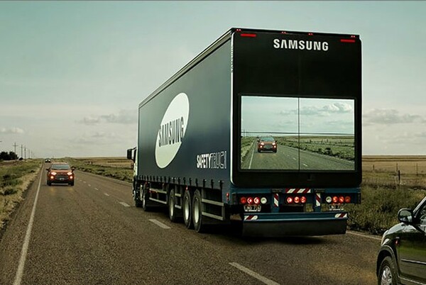 Safety Truck: αυτή είναι η "διάφανη" νταλίκα της Samsung