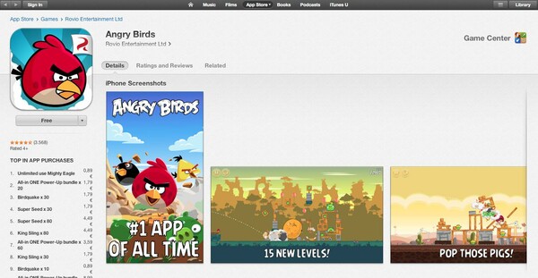 Δωρεάν η πλήρης έκδοση των Angry Birds στο iTunes