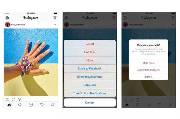 To Instagram ετοιμάζει κουμπί «Μute» για τους βαρετούς λογαριασμούς