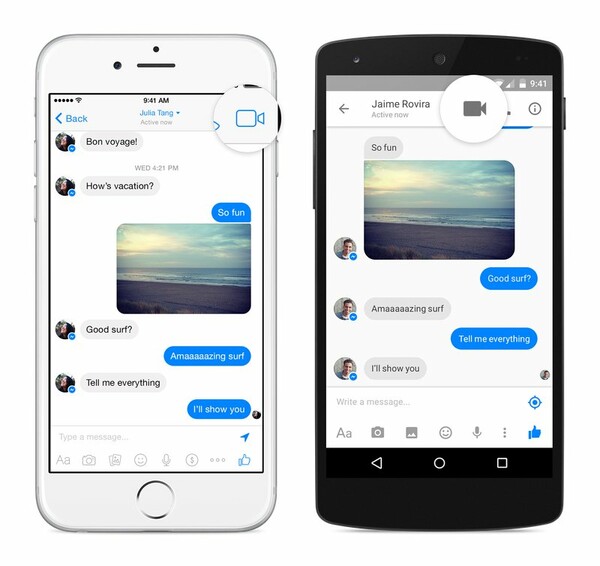 To Facebook προσθέτει τη δυνατότητα βιντεοκλήσεων στον Messenger