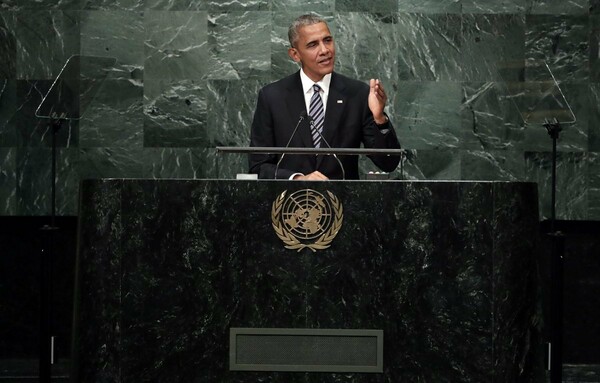 Oμπάμα στο βήμα του ΟΗΕ: Ο εθνικισμός και ο λαϊκισμός δεν προσφέρουν ασφάλεια και ευημερία