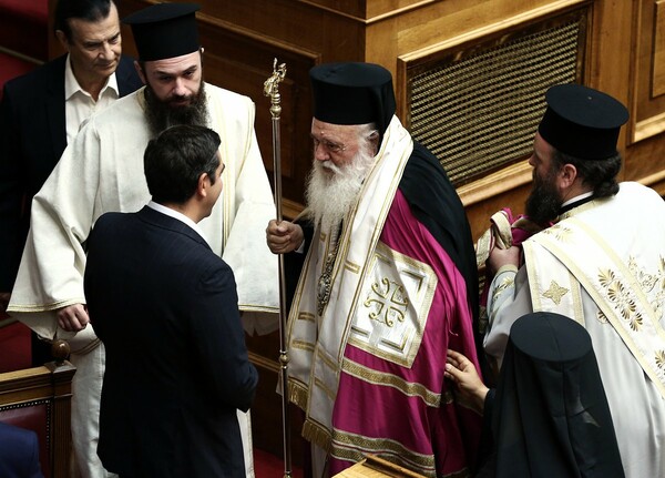 Συνάντηση Τσίπρα - Ιερώνυμου στο Μαξίμου για τα θρησκευτικά