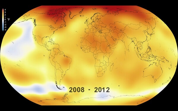 135 χρόνια υπερθέρμανσης του Πλανήτη σε ένα βίντεο