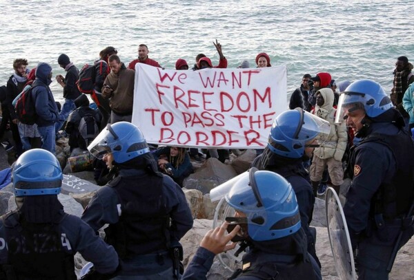 Aκυρώθηκε η σημερινή πορεία του Νο Border στα ιταλογαλλικά σύνορα