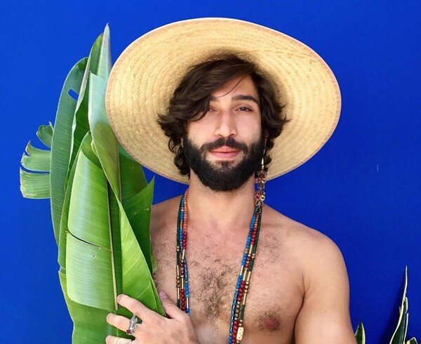 Boys with plants