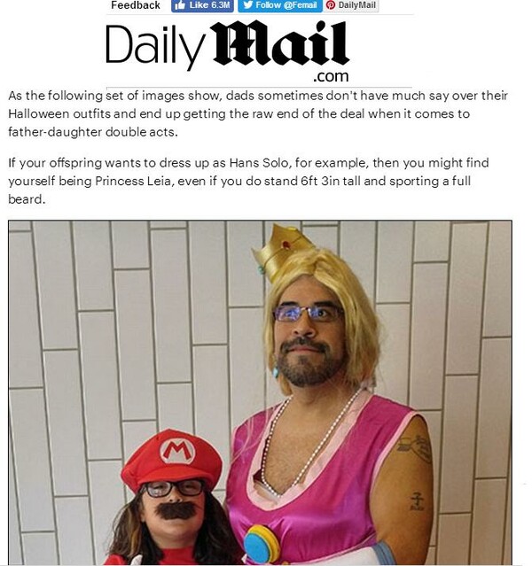 Ο πατέρας που ντύθηκε Princess Peach για να συνοδεύσει την κόρη του απαντά σε όσους τον χλεύασαν