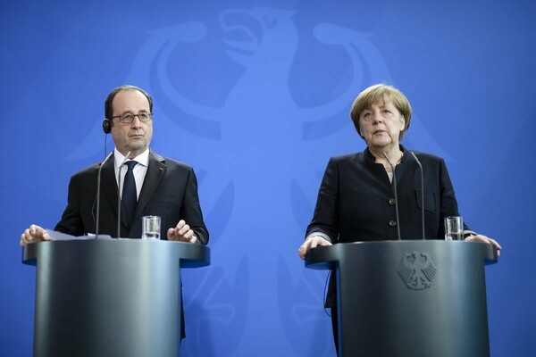 Συνάντηση κορυφής Ολάντ-Μέρκελ: Ανησυχία για Τραμπ και έκκληση για ευρωπαϊκή ενότητα