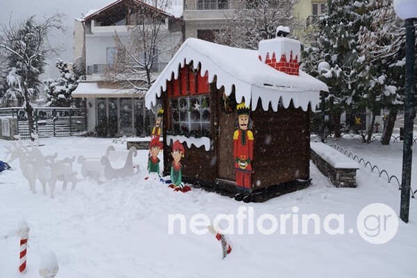 Στα λευκά η Φλώρινα- Κλειστά αύριο τα σχολεία