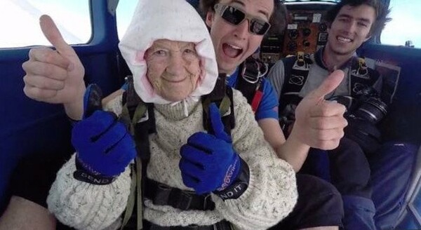 Skydiver ετών 102 - H τρομερή γιαγιά Irene O'Shea