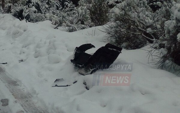 Καραμπόλα 20 οχημάτων στα Καλάβρυτα εξαιτίας του πάγου στον δρόμο