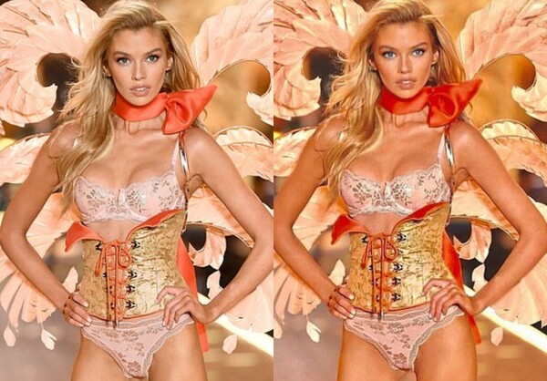 Το ακραίο και εξωφρενικό photoshop των μοντέλων της Victoria's Secret αποκαλύπτεται στο Instagram