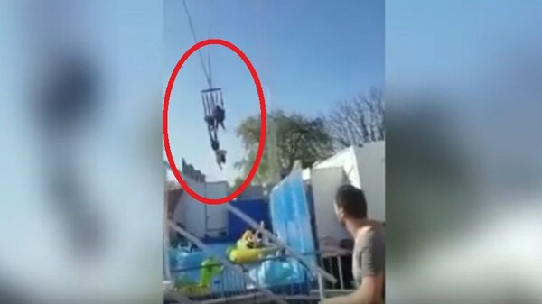 Παρίσι: Η στιγμή που σπάει ένας ιμάντας ασφαλείας και μια γυναίκα βρίσκεται να αιωρείται στο κενό μέσα σε ένα λούνα παρκ