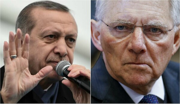 Σόιμπλε κατά Ερντογάν: Θα καταστρέψει την ενσωμάτωση των Τούρκων στη Γερμανία