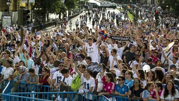 Mαδρίτη: Θριαμβευτική υποδοχή για την Ρεάλ