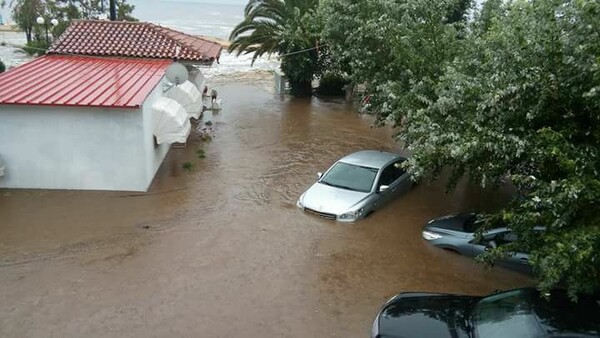 Ξεκινούν οι καταγραφές ζημιών από την σαρωτική κακοκαιρία στην Χαλκιδική