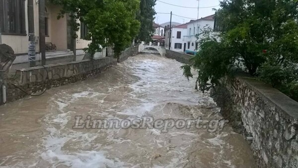 Λήμνος: Προβλήματα δημιούργησε η κακοκαιρία που έπληξε το νησί