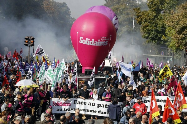 Δεκάδες χιλιάδες πολίτες στους δρόμους της Γαλλίας κατά της μεταρρύθμισης του εργασιακού κώδικα- Επεισόδια στο Παρίσι