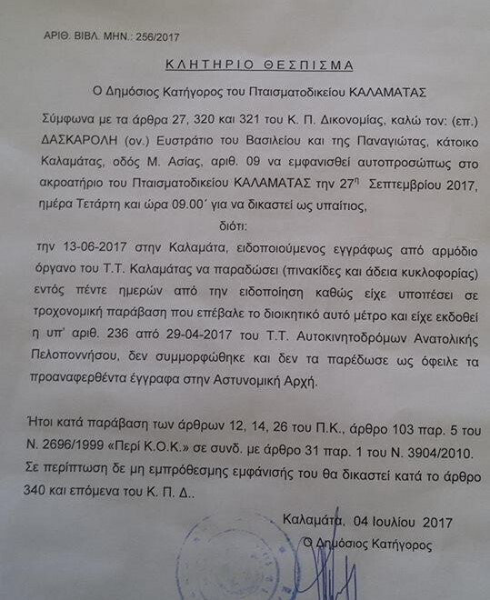 42 ημέρες φυλάκιση στον 47χρονο Στράτο Δασκαρόλη γιατί δεν πλήρωσε διόδια