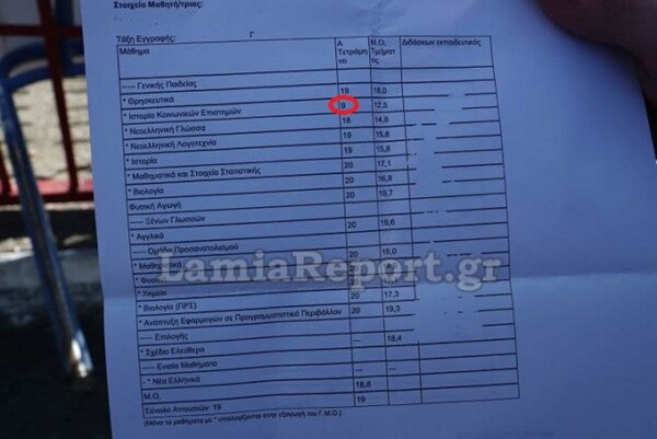 Κατάληψη σε σχολείο της Λαμίας για καθηγήτρια που κόβει ακόμα και τους αριστούχους