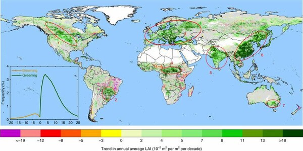NASΑ: Η Γη είναι πιο πράσινη από το 2000