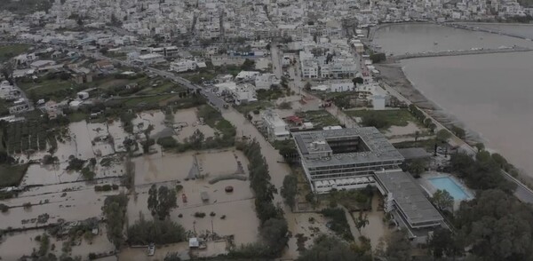 Πνίγηκε η Σητεία: Κινδύνευσαν άνθρωποι ενώ η κακοκαιρία προκάλεσε τεράστιες καταστροφές