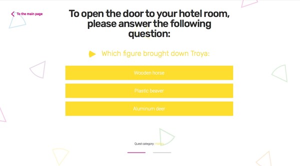 Στο ξενοδοχείο του Trivial Pursuit πληρώνετε με σωστές απαντήσεις για τη διαμονή