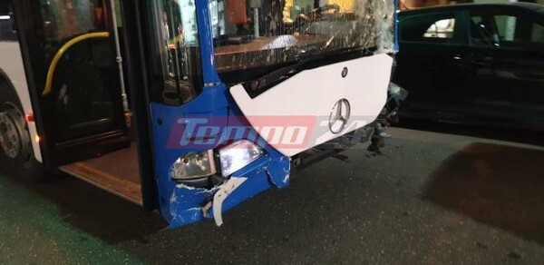 Πάτρα: Ακυβέρνητο λεωφορείο παρέσυρε πέντε αυτοκίνητα
