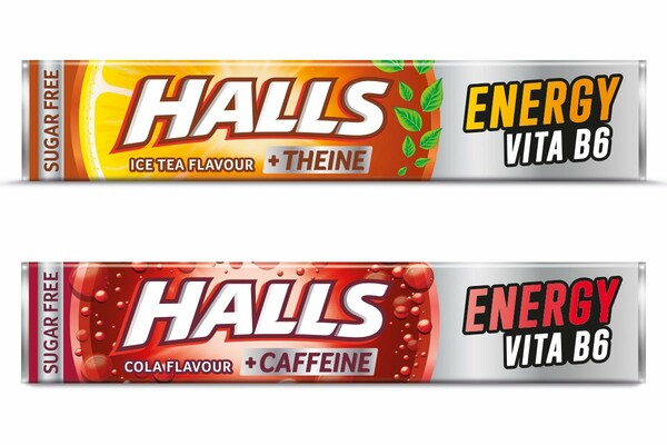 Οι νέες Halls Energy περιλαμβάνουν βιταμίνη Β6 σε δύο διαφορετικές γεύσεις