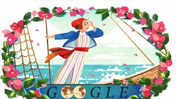 H Google Doodle τιμά την Jeanne Baret, την πρώτη γυναίκα που έκανε τον περίπλου της Γης
