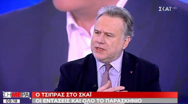 Ο Κατρούγκαλος πήγε στον ΣΚΑΪ: Σκληρή κόντρα στο στούντιο με τους δημοσιογράφους