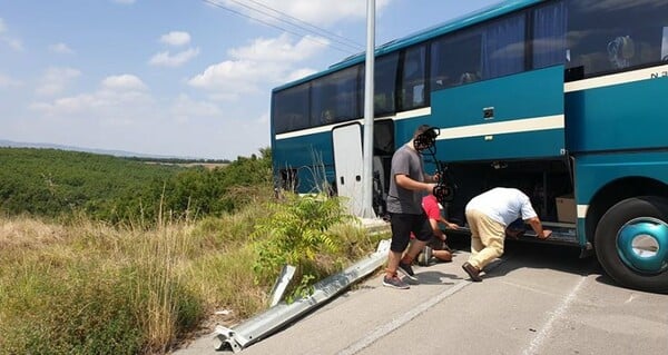 Γρεβενά: Λεωφορείο με επιβάτες παραλίγο να πέσει σε γκρεμό