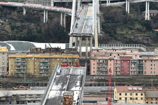 Η νέα γέφυρα της Γένοβας από τον Renzo Piano
