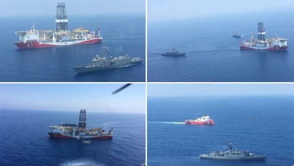 Συνεχίζει τις προκλήσεις το τουρκικό υπουργείο Άμυνας: «Πολεμικά πλοία και αεροσκάφη συνοδεύουν τα πλοία στην Κυπριακή ΑΟΖ»