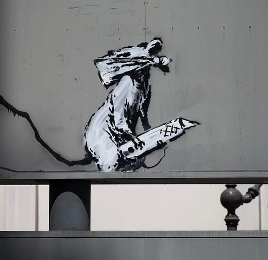 Έκλεψαν έργο του Banksy έξω από το Pompidou Centre στο Παρίσι