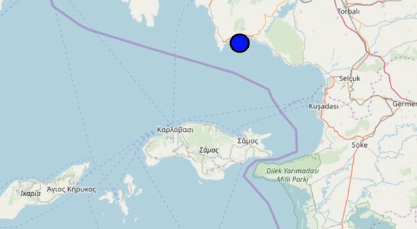 Σεισμός 4,8 Ρίχτερ ανοικτά της Σάμου