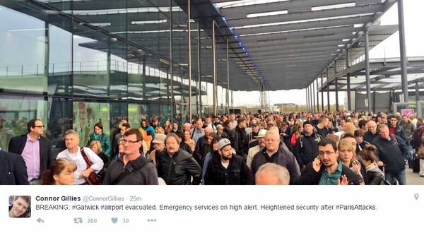 Συναγερμός στο Λονδίνο - Εκκενώνεται το αεροδρόμιο Γκάτγουικ