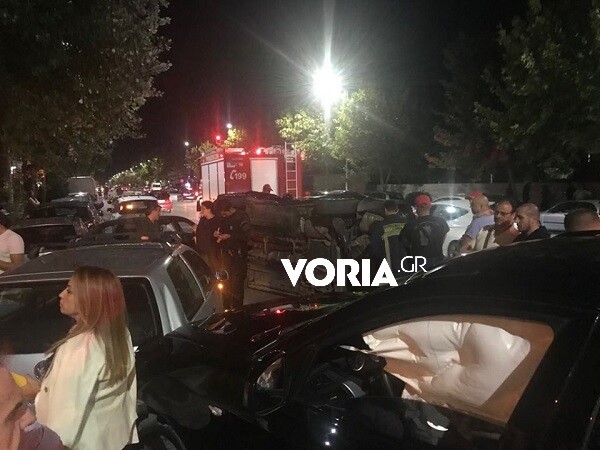 Χάος στην παραλιακή Θεσσαλονίκης από οδηγό που τράκαρε έξι αυτοκίνητα