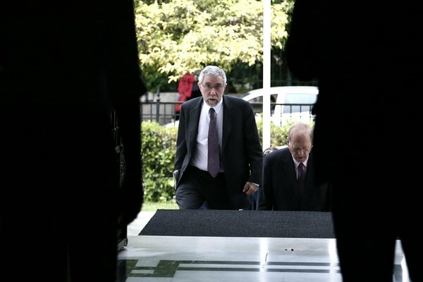 Ο Πολ Κρούγκμαν και ο Αλέξης Τσίπρας στο Μαξίμου